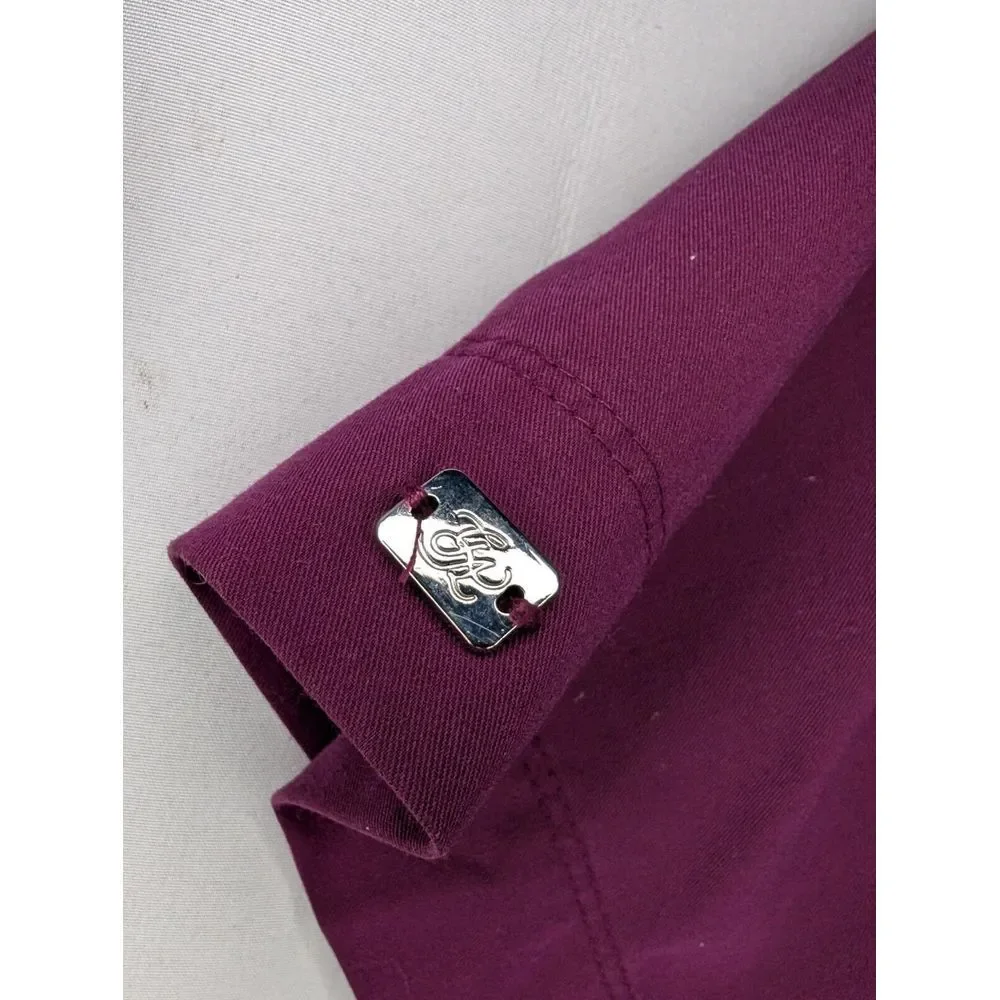 Grey's Anatomy‎ Signature Scrubs Top By Barco Professional Wear Maroon Size XL